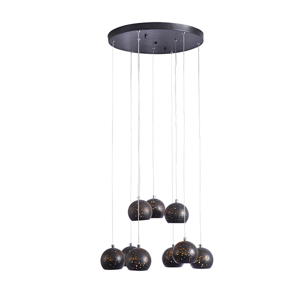 Black color- metal -LED lamp-for dining area