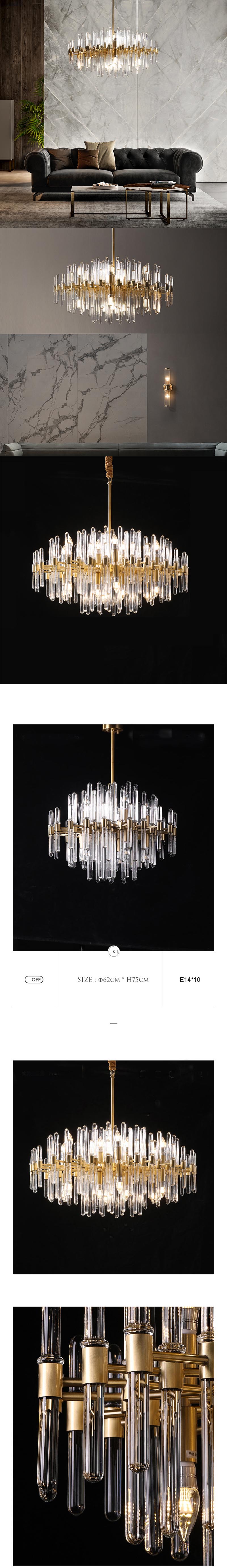 modern glass luxlury pendant lamp for living room