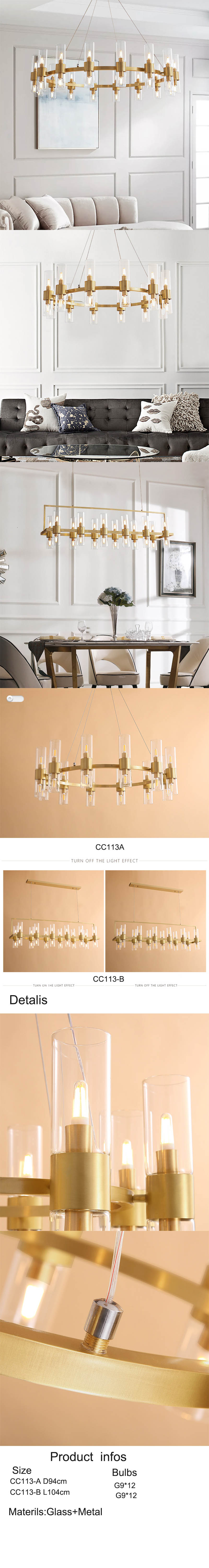 modern style pendant lamp for dining area living room