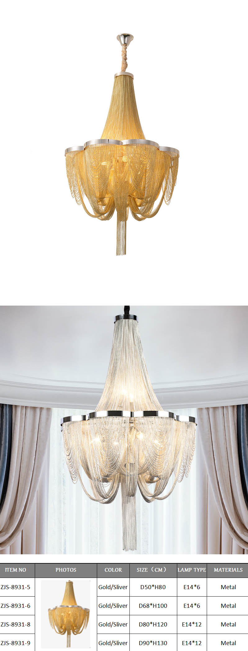 modern copper chandelier