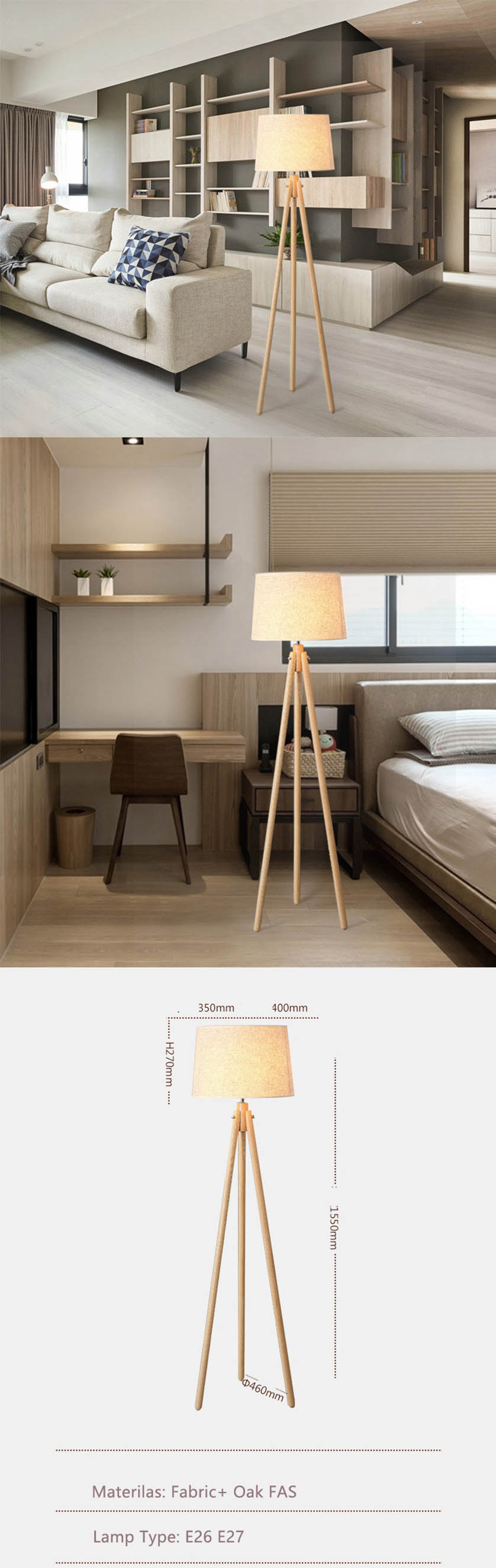 wooden floor light