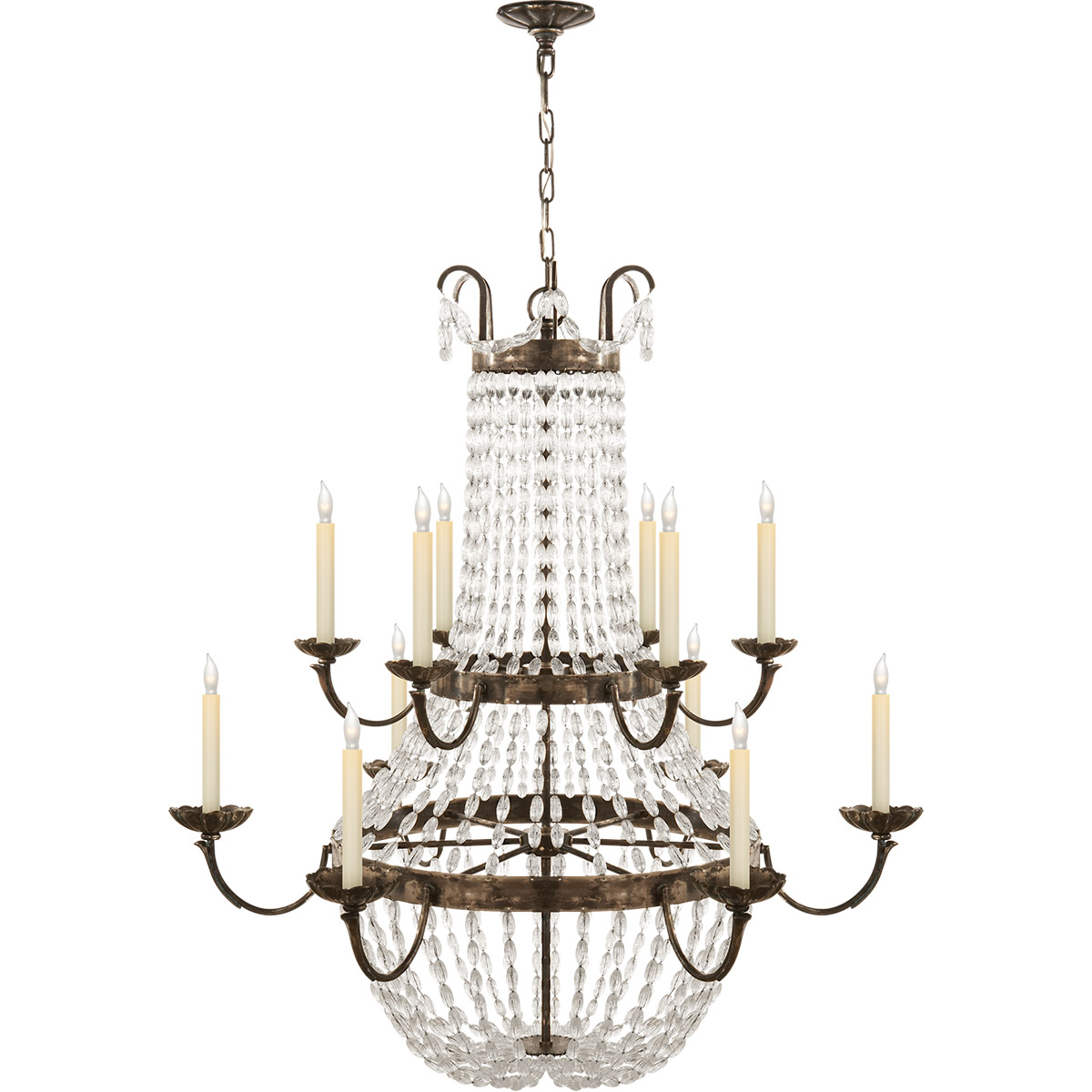 black metal rectangle chandelier