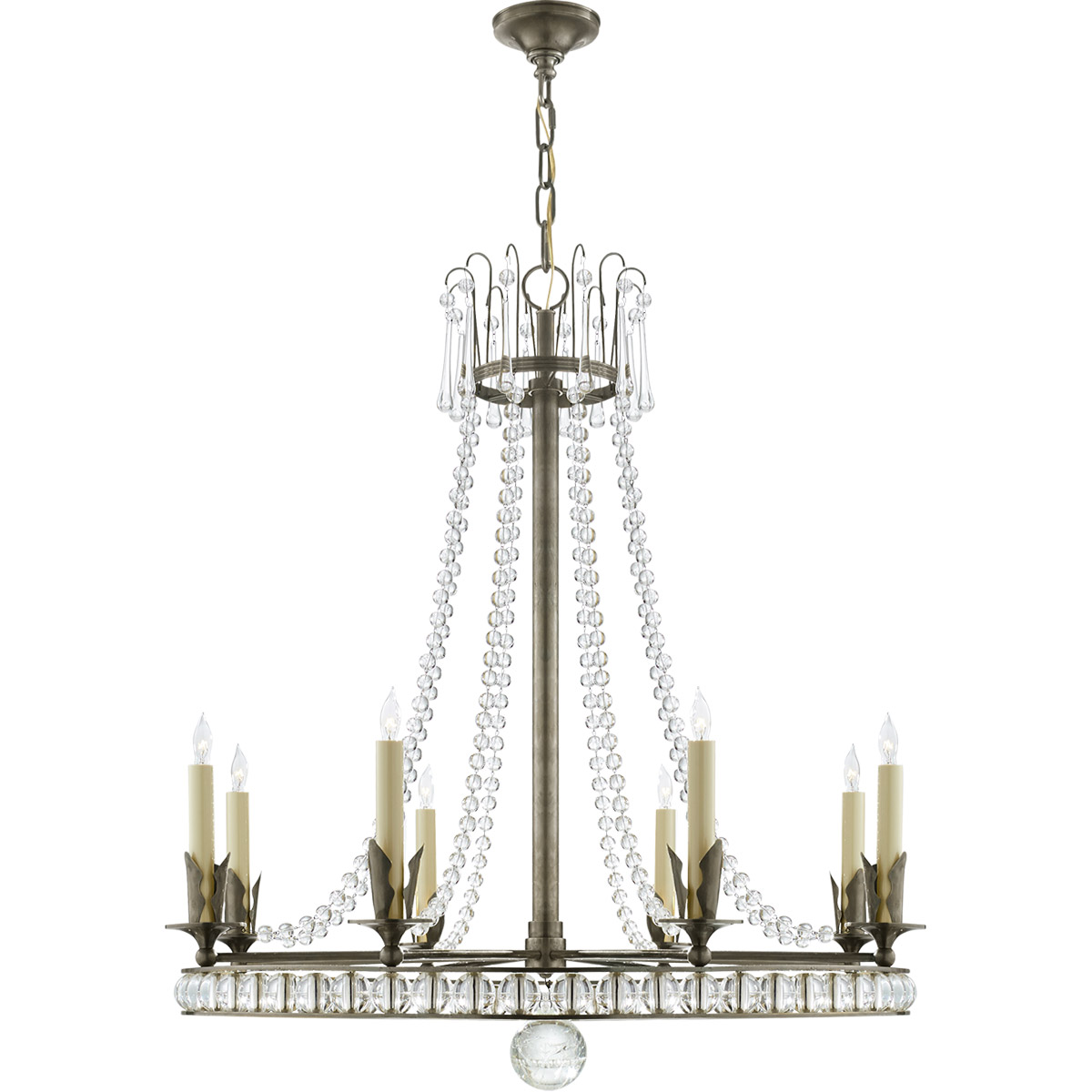 metal circle chandelier