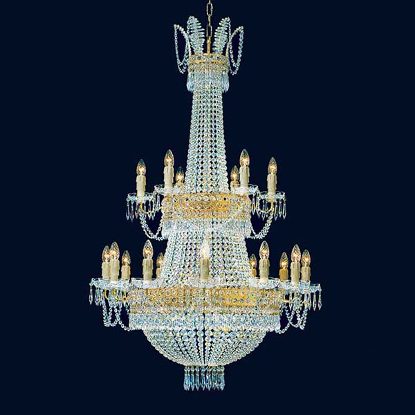 large bohemian crystal chandelier