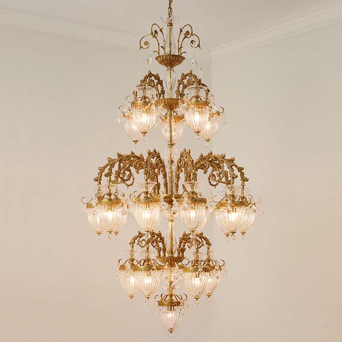 solid brass chandelier