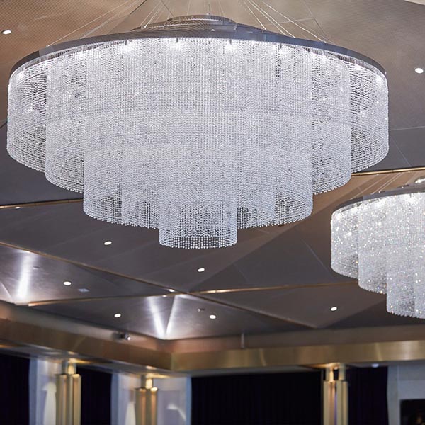 large round chandelier