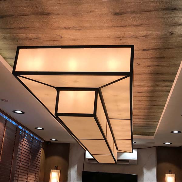 large modern chandelier