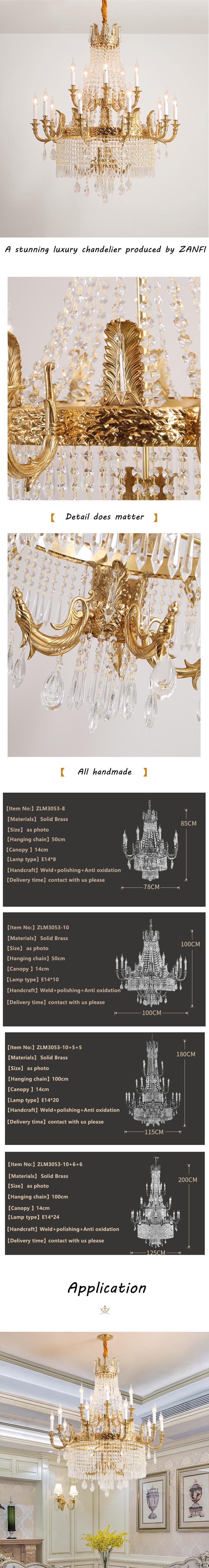 antique brass crystal chandelier