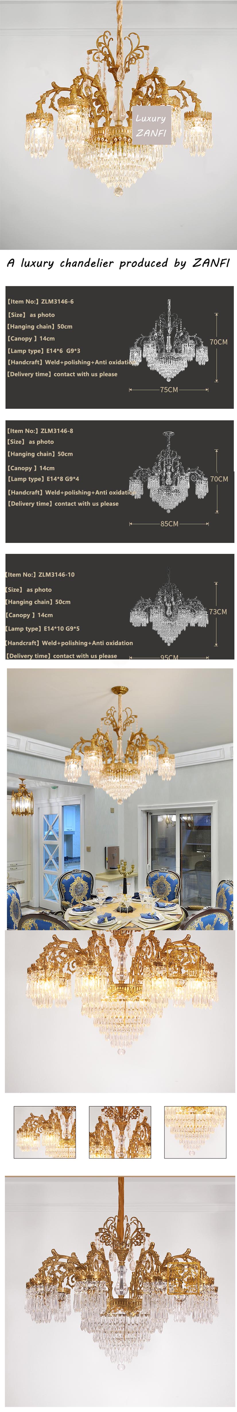antique gold crystal chandelier