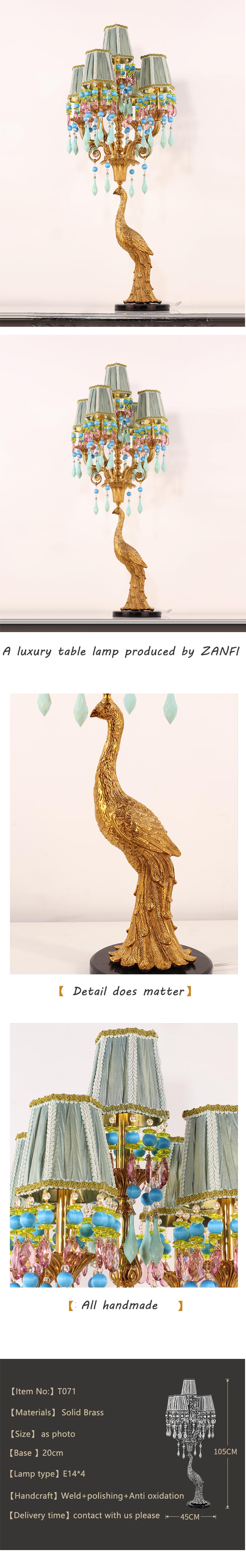 antique gold table lamp