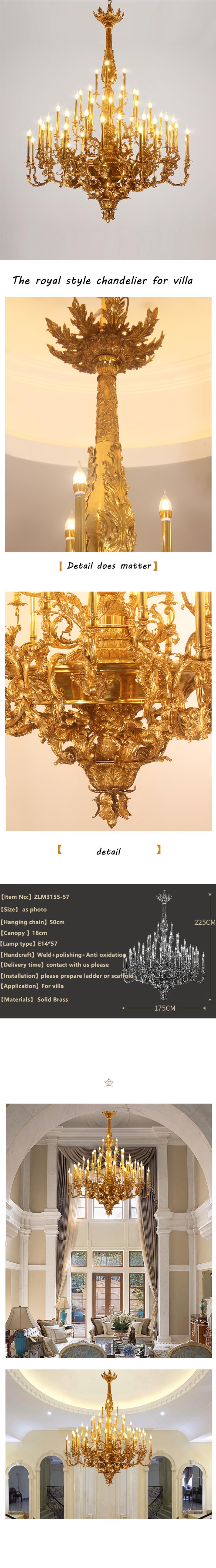 brass candle chandelier