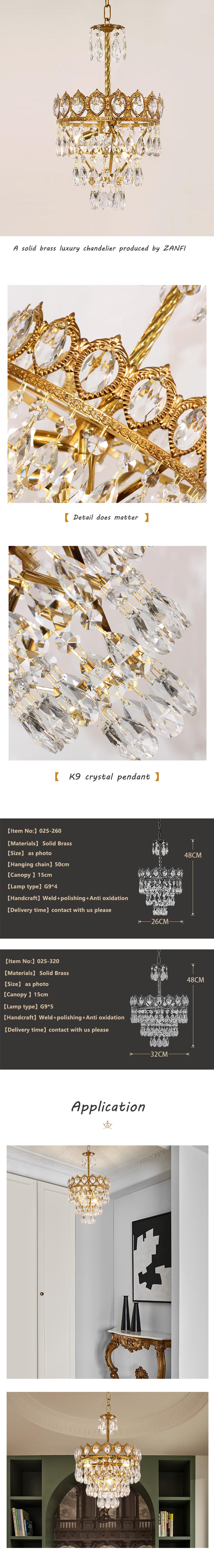 luxury crystal chandelier