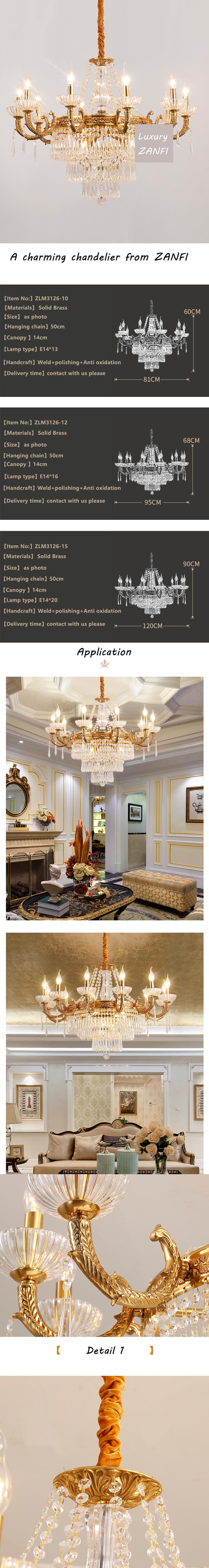 retro crystal chandelier