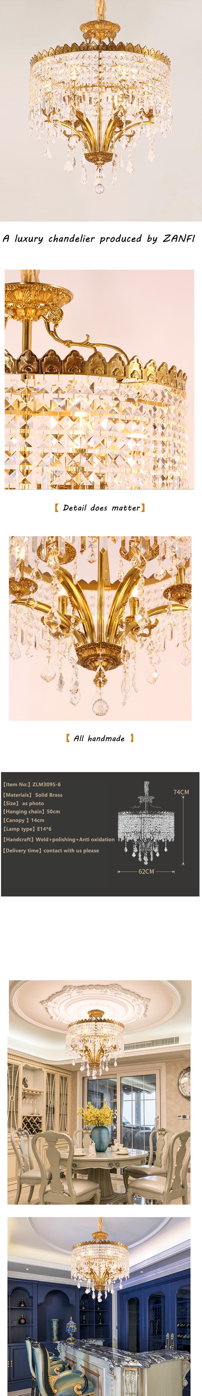 vintage brass chandelier with crystals