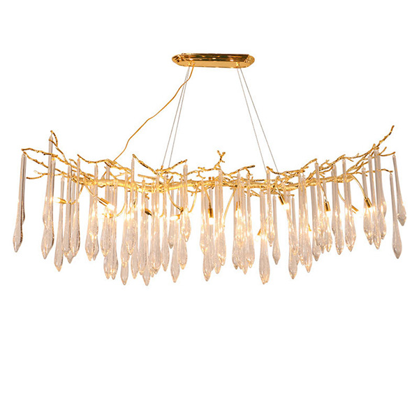 contemporary chrome chandelier