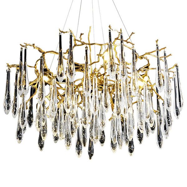 contemporary glass chandelier