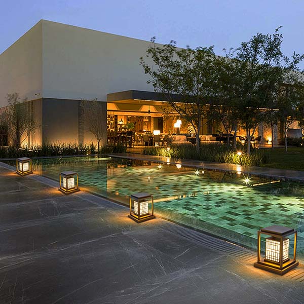 outdoor garden floor lights