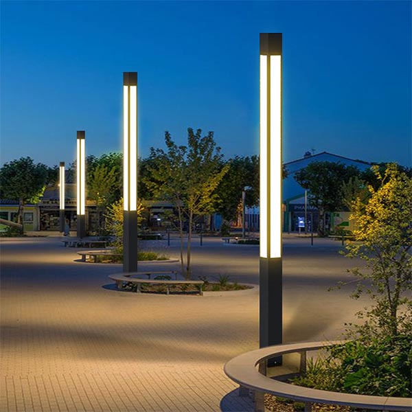 modern outdoor pillar lights